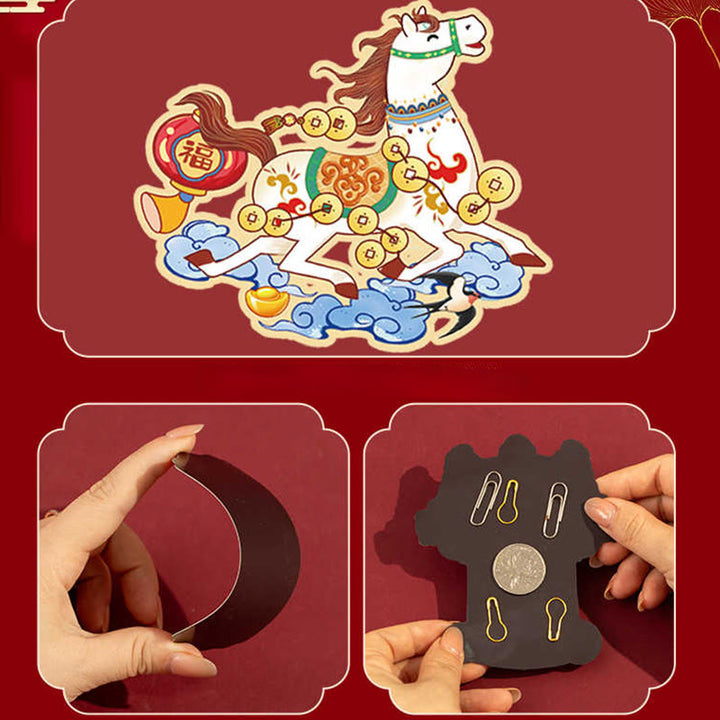Buddha Stones Year of the Horse Refrigerator Fridge Full Magnet Back Blessings Decoration - image 20