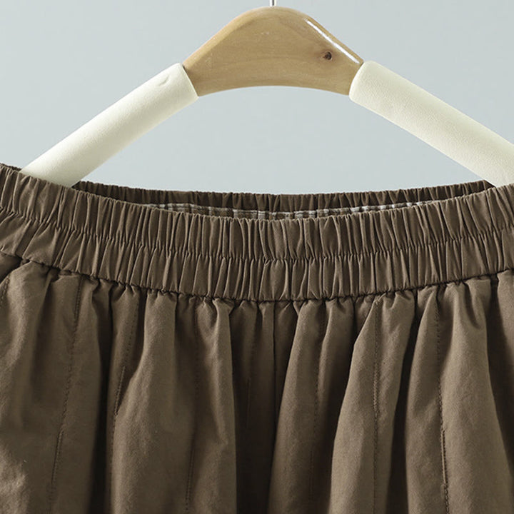 Buddha Stones Straight Lines Stripes Cotton Women's Harem Pants With Pockets - image 1