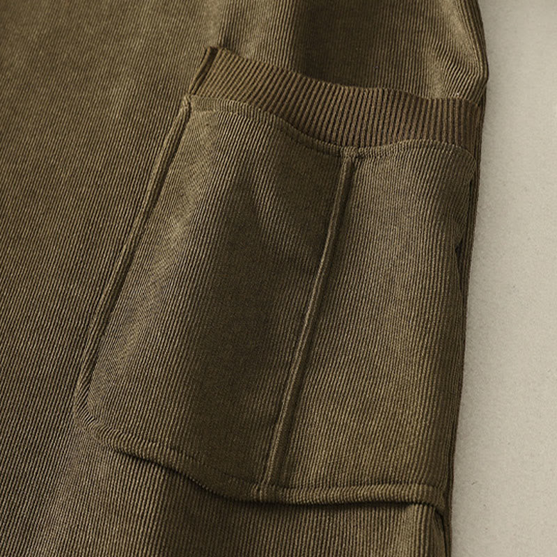 Buddha Stones Winter High Neck Warm Cotton Women's Long Sleeve Midi Dress With Pockets - image 18