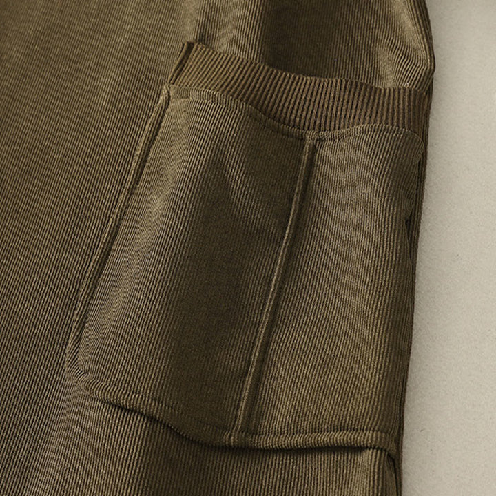 Buddha Stones Winter High Neck Warm Cotton Women's Long Sleeve Midi Dress With Pockets - image 18