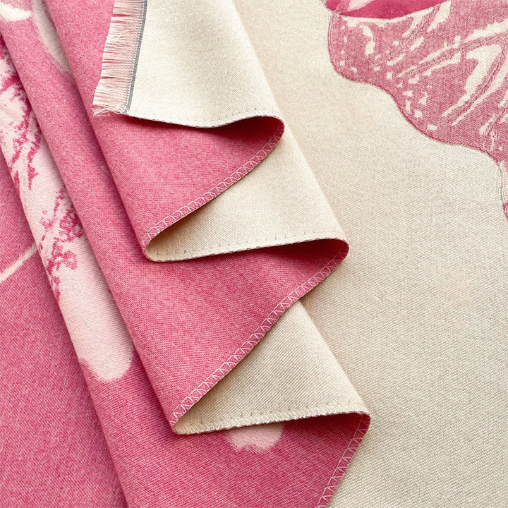 Buddha Stones Winter Stork Birds Lotus Flowers Leaves Pattern Soft Scarf Shawl - image 7