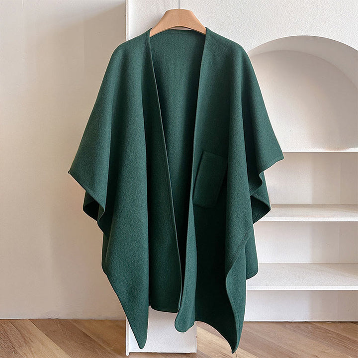 Buddha Stones Winter Solid Color Warm Cozy Split Scarf Shawl - image 8