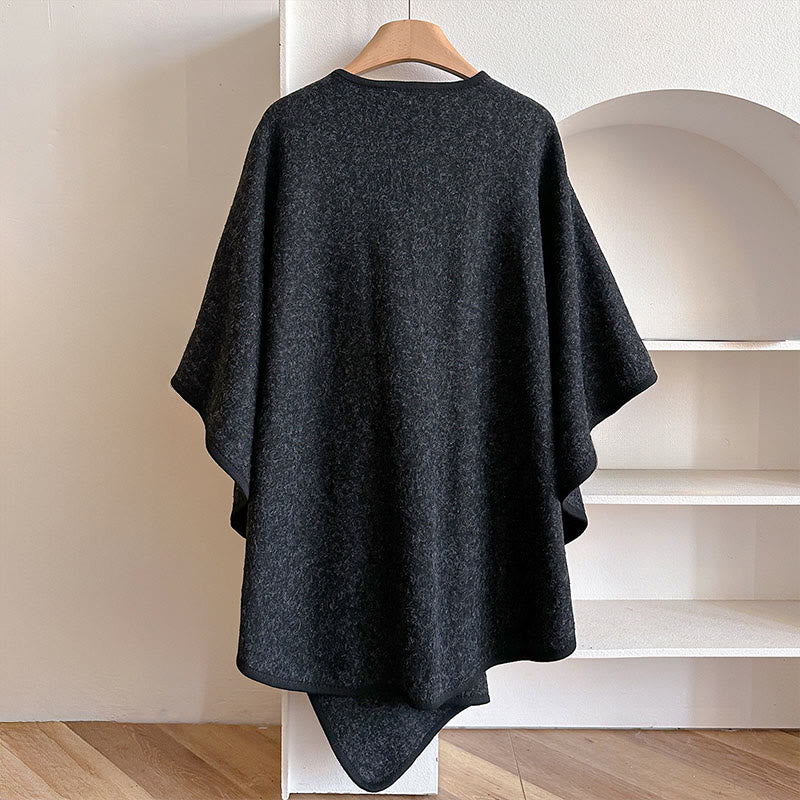 Buddha Stones Winter Solid Color Warm Cozy Split Scarf Shawl - image 11