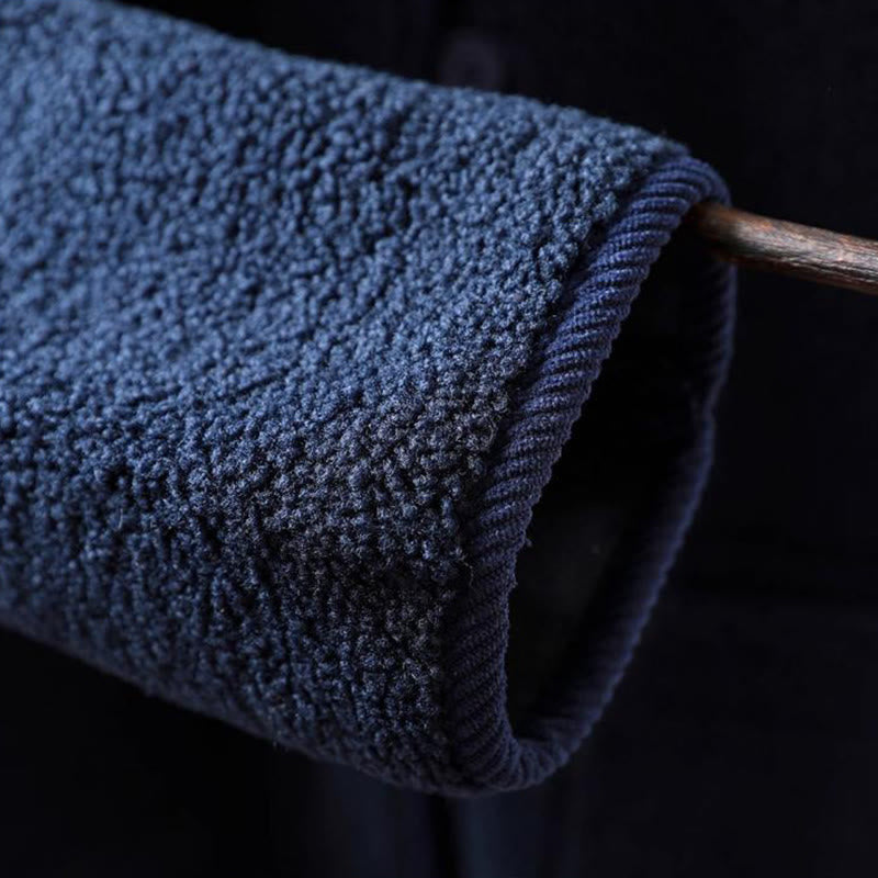 Buddha Stones Winter Zipper Buttons Long Sleeve Thermal Warm Cotton Women's Jacket With Pockets - image 14