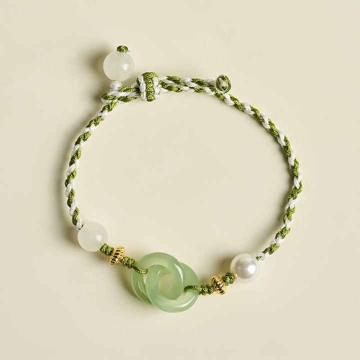 Buddha Stones Braided Rope Peace Buckle Love Calm Bracelet - image 2