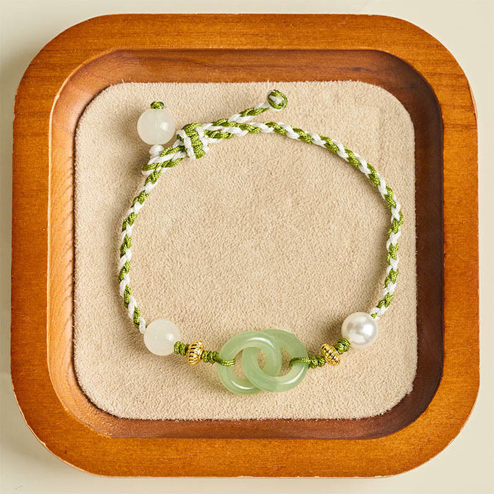 Buddha Stones Braided Rope Peace Buckle Love Calm Bracelet - image 3