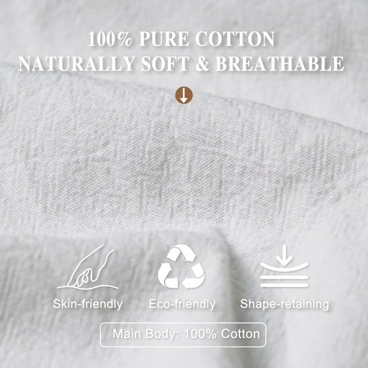 Buddha Stones Pure Cotton Simple Magnolia Flower Pattern Women's Elastic Waist Harem Pants - image 3