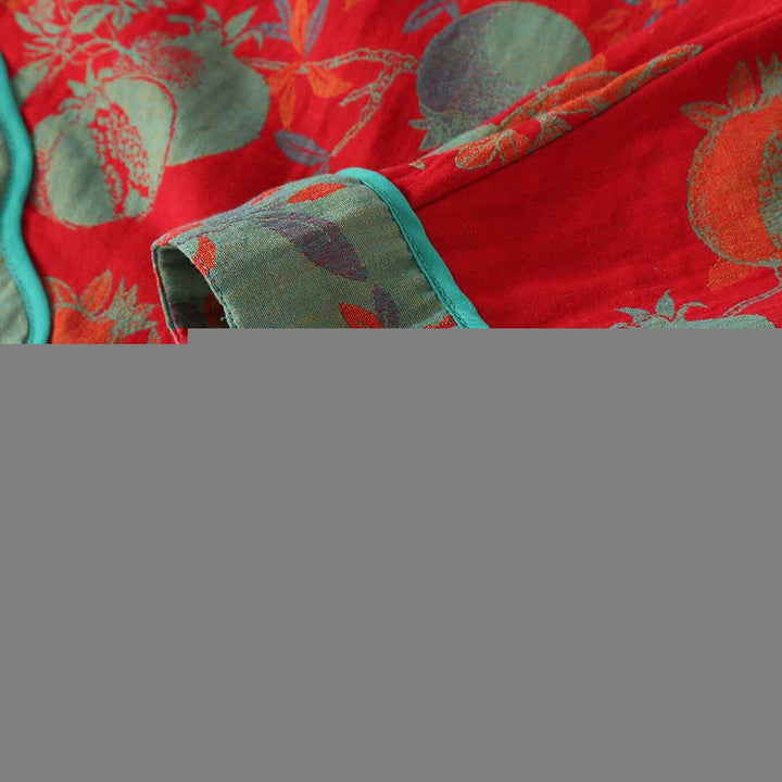 Buddha Stones 2pcs Patchwork Long Sleeve Frog-Button Shirt Pants With Pockets Pure Cotton Set  - image 8