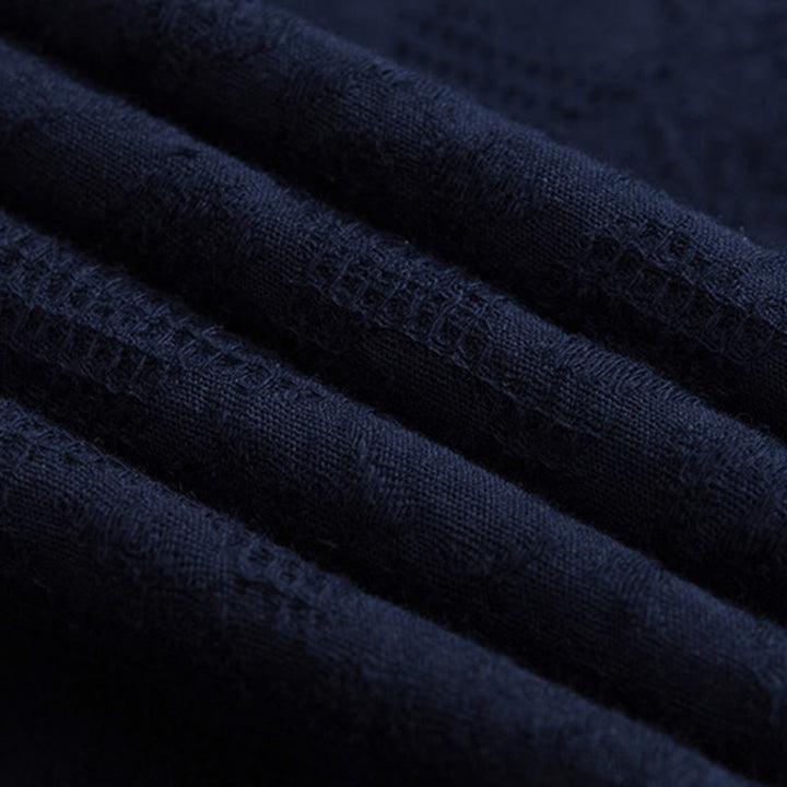 Buddha Stones Men's Chinese Frog-Button Plain Design Cotton Long Sleeve T-Shirt Zen Clothing - image 8