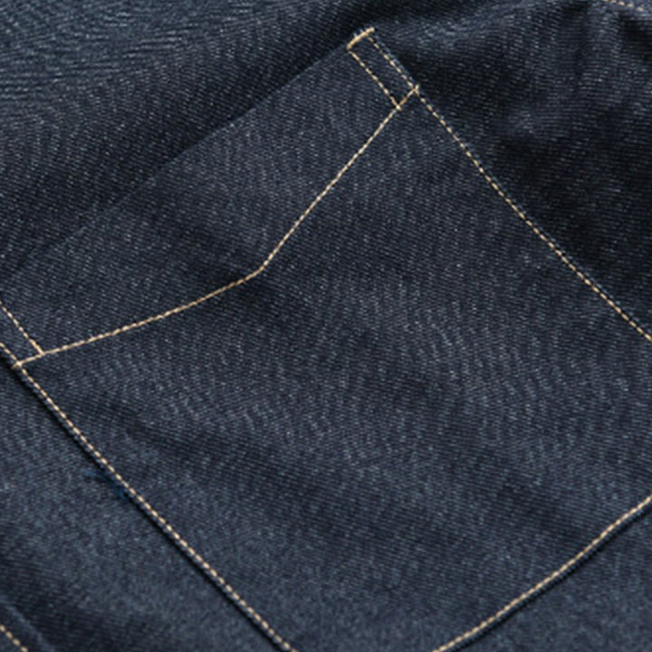 Buddha Stones Fall Plain Buttons Long Sleeve Men's Cotton Jacket With Pocket - image 6