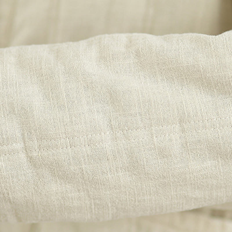 Buddha Stones Winter Solid Long Sleeve Cotton Women's Thermal Jacket With Pockets - image 14