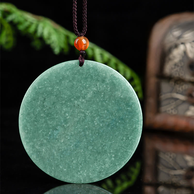 Buddha Stones Year Of The Horse Jade Abundance Luck Necklace Pendants - image 8