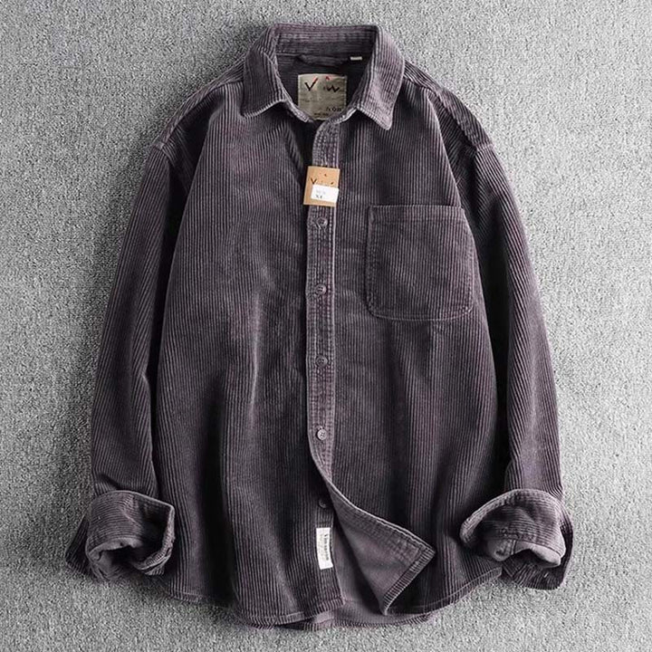 Buddha Stones Solid Color Single Breasted Buttons Men's Long Sleeve Thickened Jacket With Pockets - Gray - US/UK/AU44，EU54 (4XL) - image 9