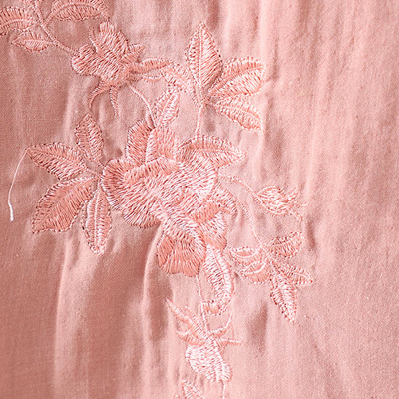 Buddha Stones Winter Solid Flower Long Sleeve Cotton Women's Thermal Jacket - image 13