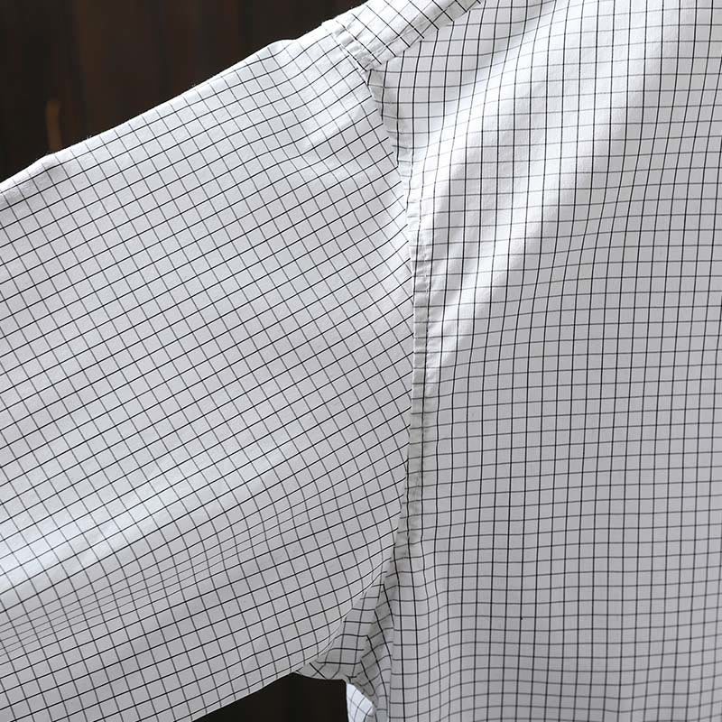 Buddha Stones Plaid Contrasting Buttons Down Long Sleeve Women's Cotton Shirt - image 10