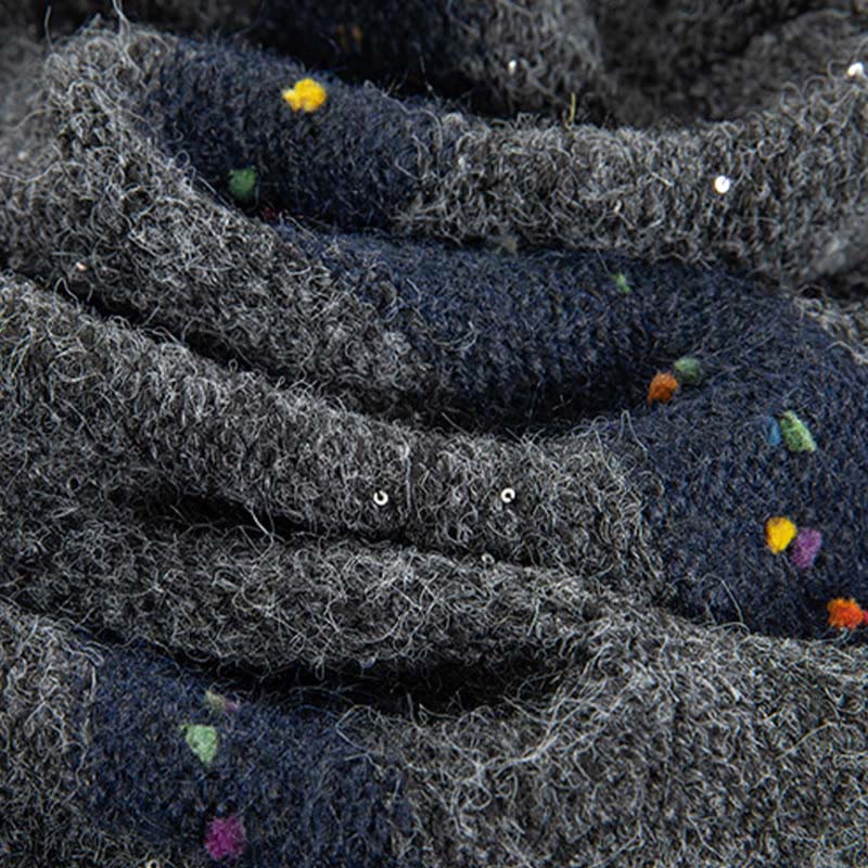 Buddha Stones Winter Stripes Pattern Crew Neck Long Sleeve Women's Cotton Sweater - image 33