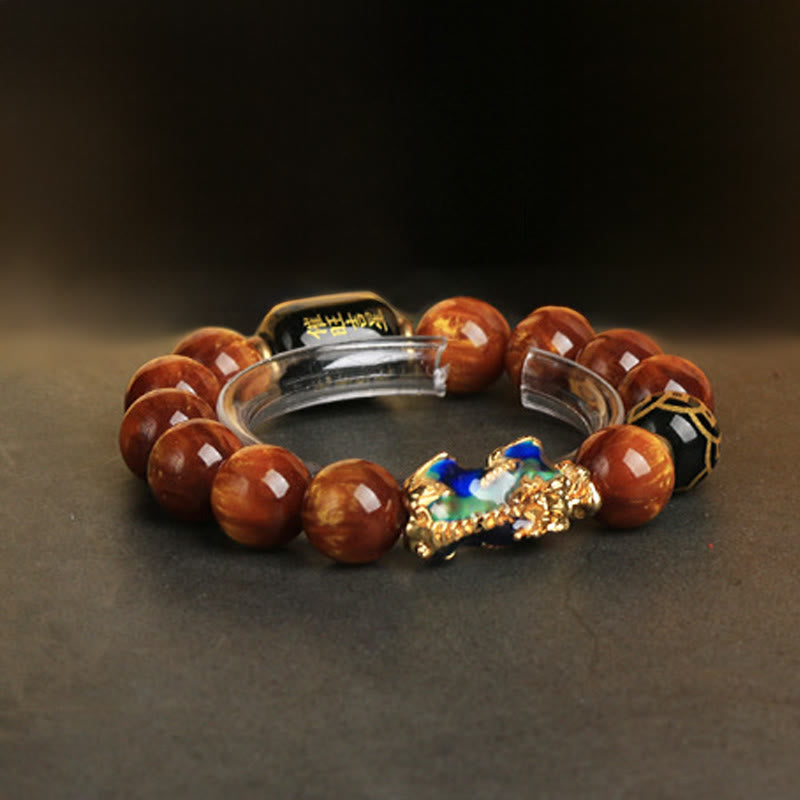 Buddha Stones Sea Willow Beads Color Change Pi Xiu Protection Bracelet - image 1