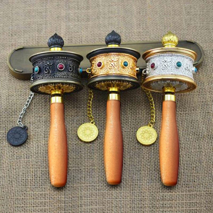 Tibetan Lucky Prayer Wheel Decoration - image 8