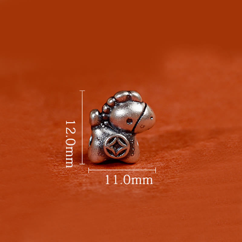 Buddha Stones 999 Sterling Silver Year Of The Horse 925 Sterling Silver Peace And Joy Charm String Braided Luck Bracelet Anklet - image 20