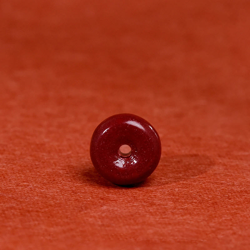 Buddha Stones Cinnabar Peace Buckle Handmade String Adjustable Blessing Bracelet Anklet - image 9