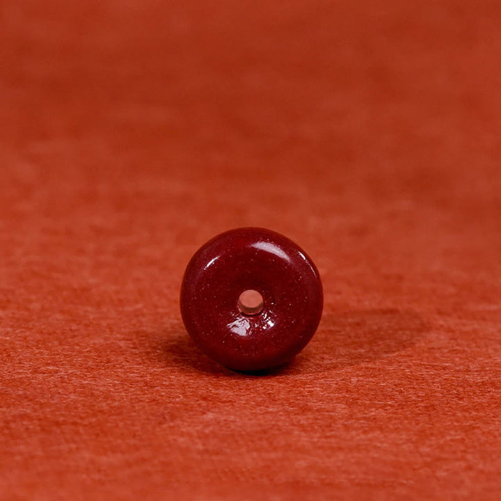 Buddha Stones Cinnabar Peace Buckle Handmade String Adjustable Blessing Bracelet Anklet - image 9