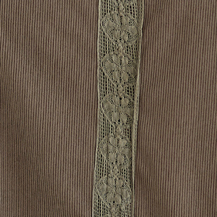 Buddha Stones Winter Pleated Buttons Down Long Sleeve Corduroy Women's Midi Dress With Pockets - image 11