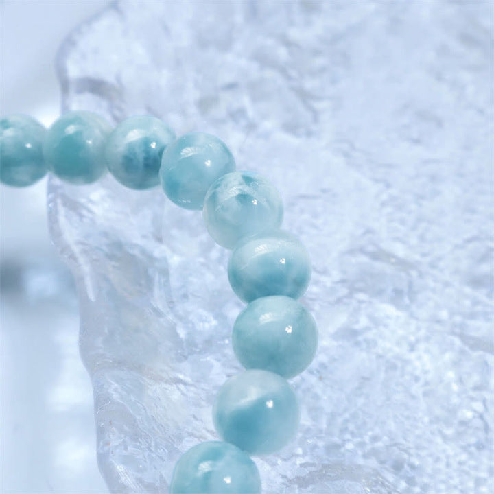 Buddha Stones Natural Larimar Wisdom Confidence Bracelet - image 15