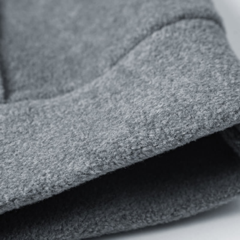 Buddha Stones Fall Winter Zipper Design Fleece Lined Long Sleeve Cotton Men's Hoodie - image 5