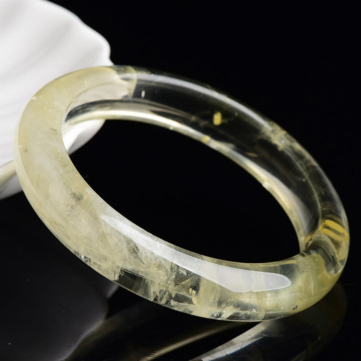 Buddha Stones Natural Citrine Quartz Prosperity Cuff Bangle Bracelet - image 4