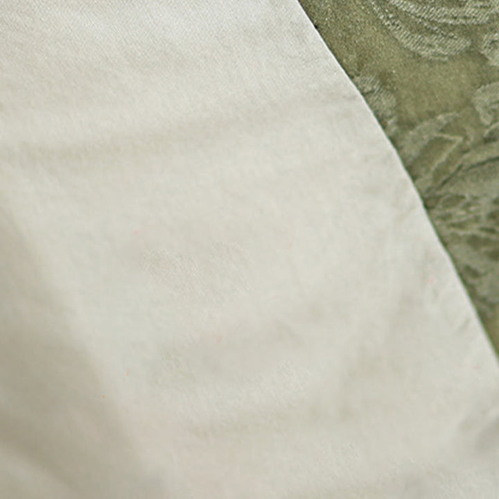 Buddha Stones Winter V-Neck Jacquard Frog-Button Cotton Long Sleeve Women's Thermal Jacket With Pockets - image 8