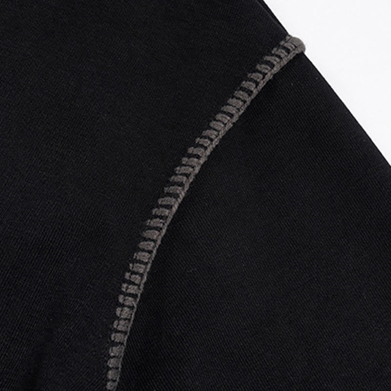 Buddha Stones Fall Polo Collar Button Men's Sweatshirt Cotton Pullover - image 8