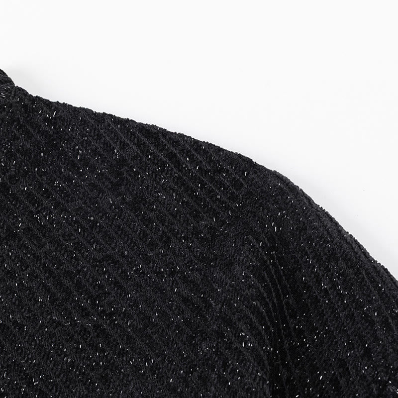 Buddha Stones Fall Crew Neck Stripes Button Men's Sweatshirt Pullover - image 6