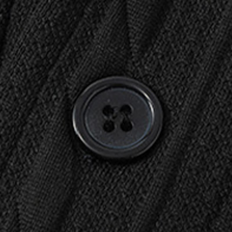 Buddha Stones Fall Winter Buttons Twisted Design Long Sleeve Men's Hoodie - image 11