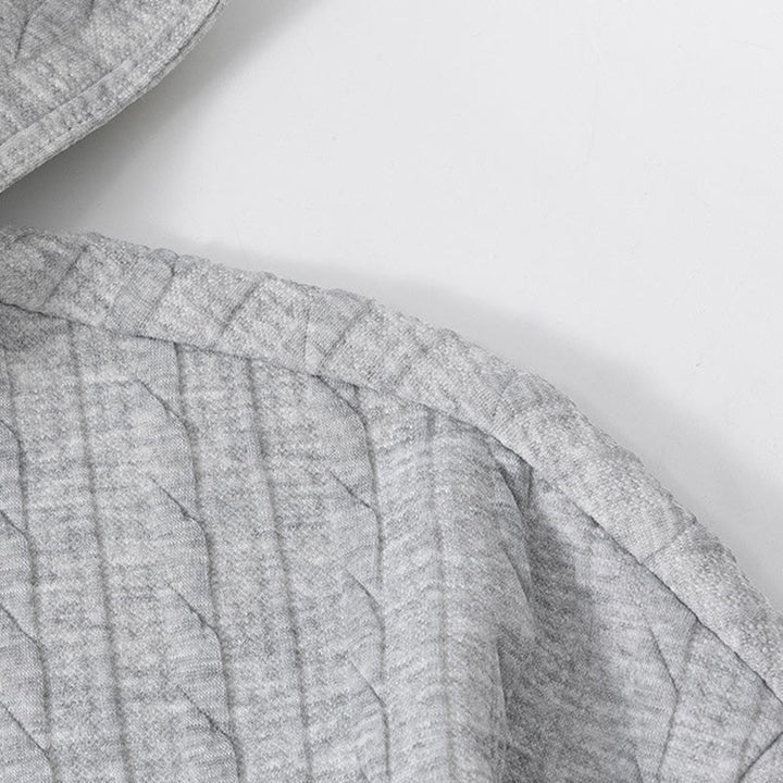 Buddha Stones Fall Winter Buttons Twisted Design Long Sleeve Men's Hoodie - image 3