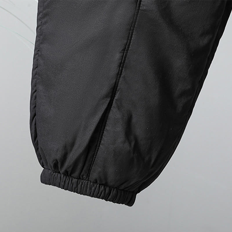 Buddha Stones Winter Elastic Waist Cotton Thermal Women's Cropped 7-8 Length Harem Pants With Pockets - image 23