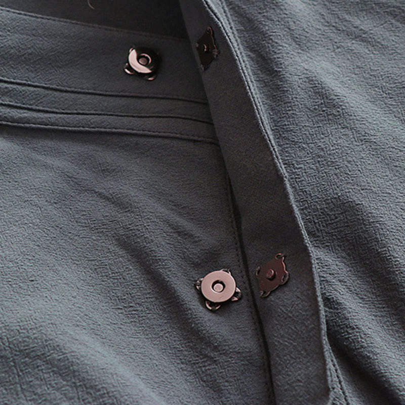 Buddha Stones Wudang Traditional Tai Chi Ceremony Long Wide Sleeve Men's Taoist Long Robe - image 7