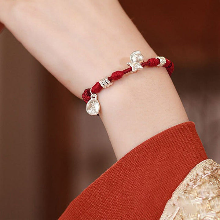 Buddha Stones 999 Sterling Silver Year Of The Horse Freedom String Bracelet - image 3