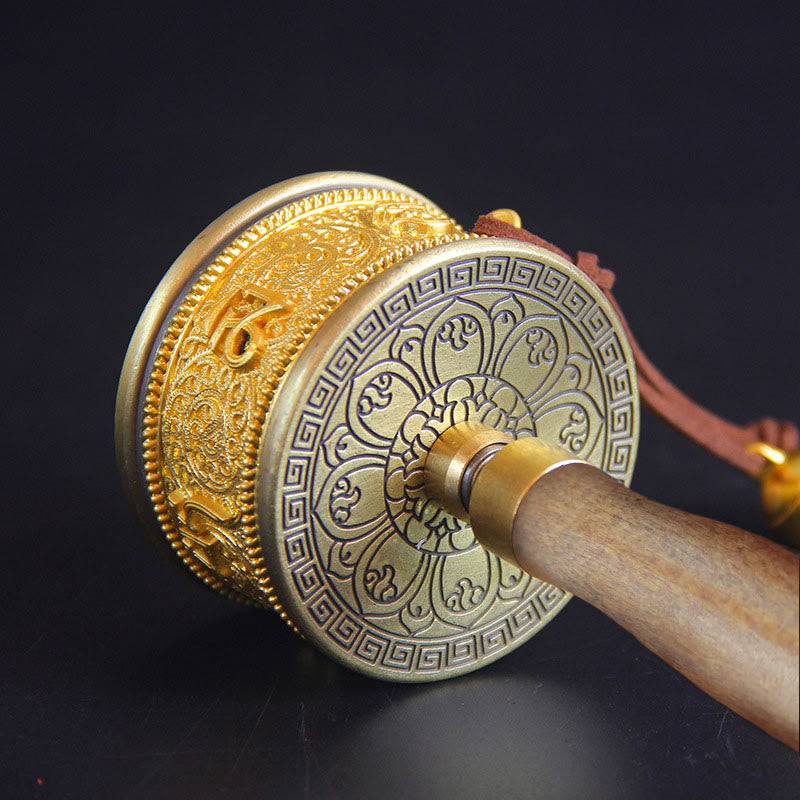 Tibetan Lucky Prayer Wheel Six True Words Decoration - image 7