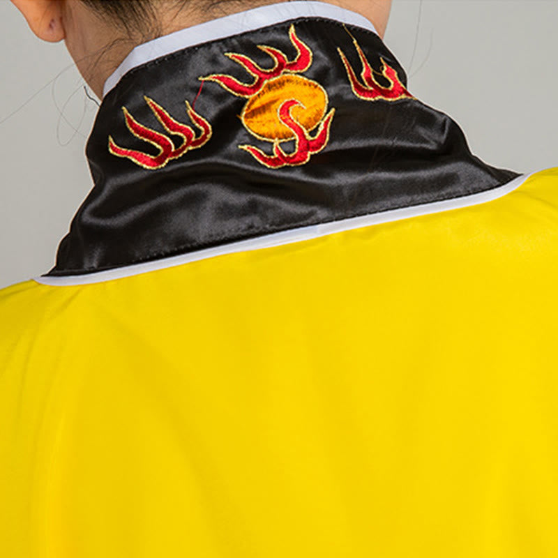 Buddha Stones Wudang Embroidery Dragon Tiger Long Wide Sleeve Unisex Taoist Robe Kimono For Qigong Ceremony - image 11