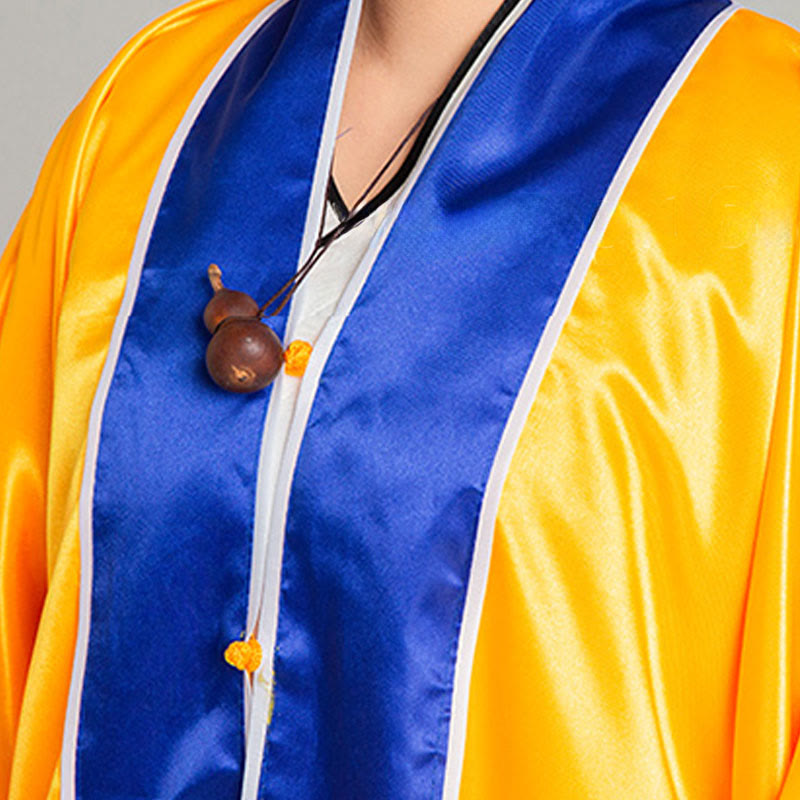 Buddha Stones Wudang Crane Embroidery Long Wide Sleeve Unisex Taoist Robe Gown Kimono For Qigong Tai Chi Ceremony - image 13