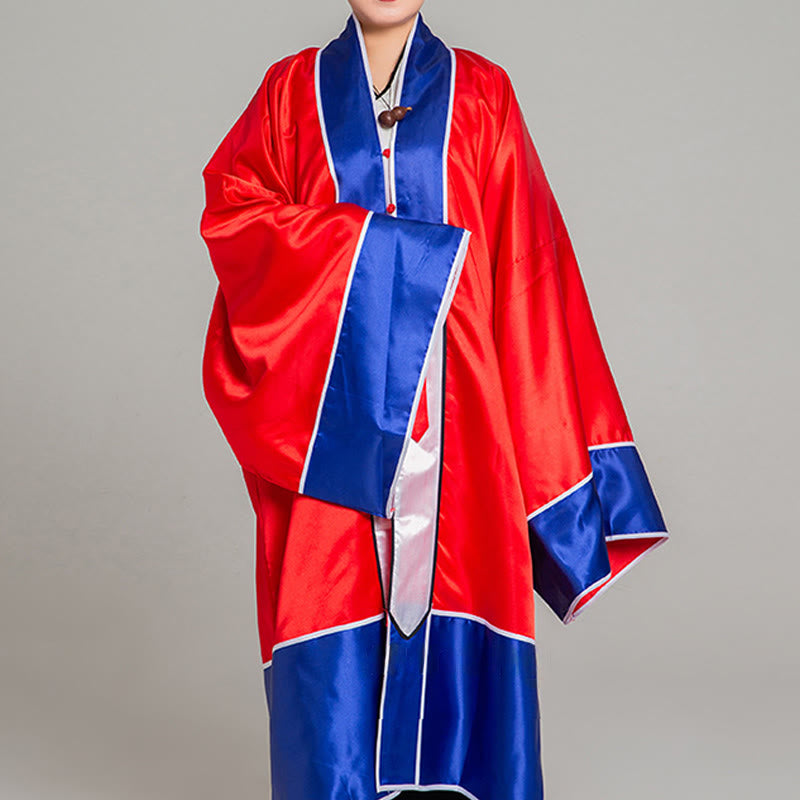 Buddha Stones Wudang Crane Embroidery Long Wide Sleeve Unisex Taoist Robe Gown Kimono For Qigong Tai Chi Ceremony - image 5