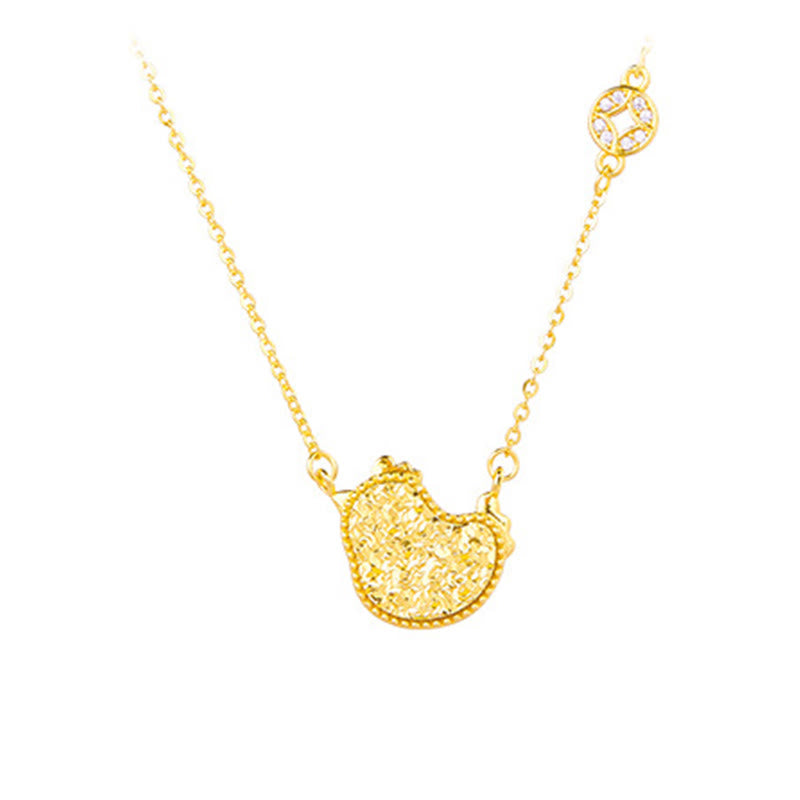 Buddha Stones Year Of The Horse Chinese Zodiac 925 Sterling Silver Coin Design Blessing Chain Necklace Pendants - Rooster - Silver(Blessing ♥ Protection) - image 27