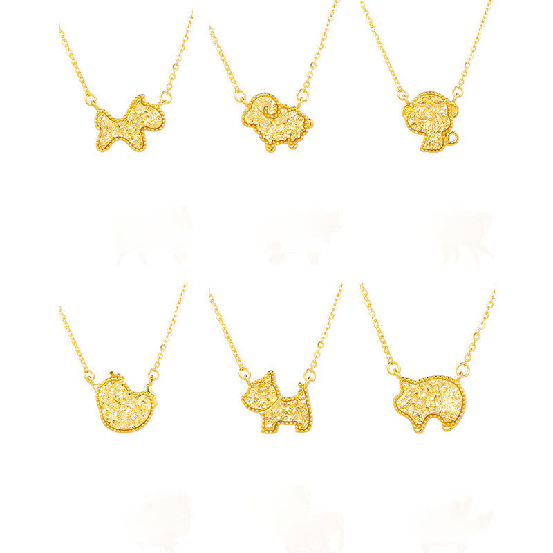 Buddha Stones Year Of The Horse Chinese Zodiac 925 Sterling Silver Coin Design Blessing Chain Necklace Pendants - image 40