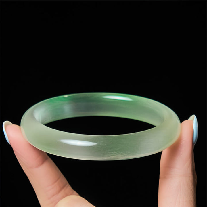 Buddha Stones Chrysoberyl Cat's Eye Thin Peace Support Cuff Bangle Bracelet - image 3