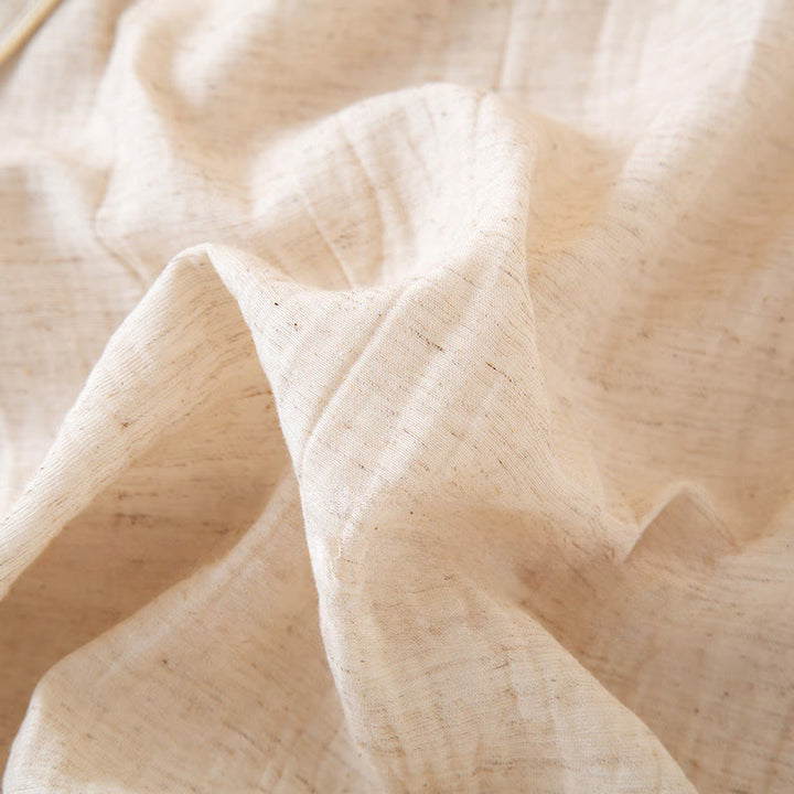 Buddha Stones 2pcs Colorful Floral Butterfly Long Sleeve V-Neck Shirt Pants Cotton Pajamas Set With Pockets - image 3