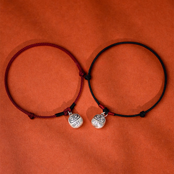 Buddha Stones Silver Attract Fortune Fu Character Pendant Red String Luck Adjustable Cats Small Dogs Pet Collar - image 11