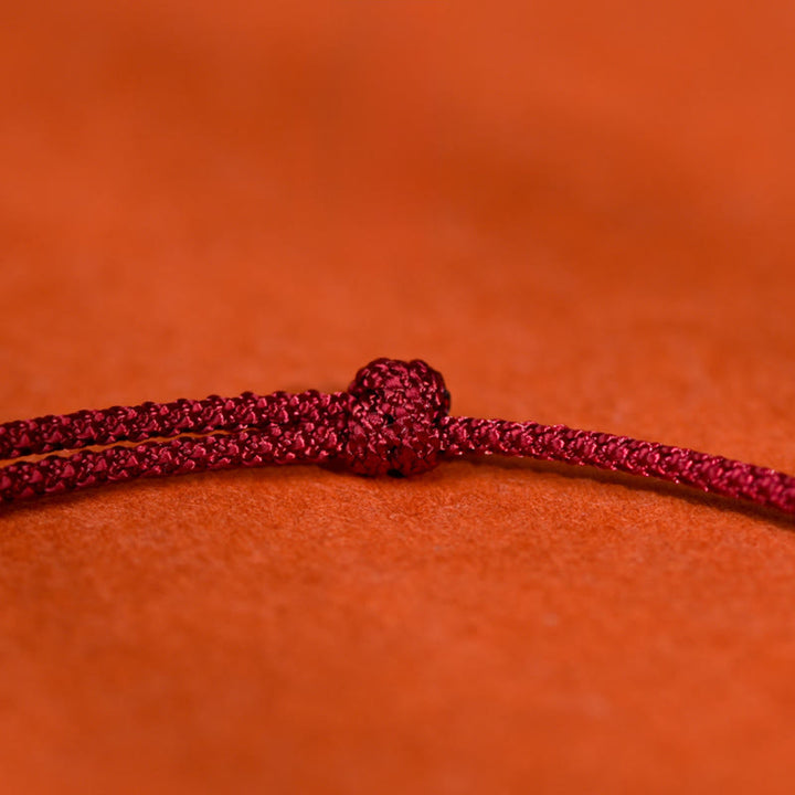 Buddha Stones Silver Attract Fortune Fu Character Pendant Red String Luck Adjustable Cats Small Dogs Pet Collar - image 8