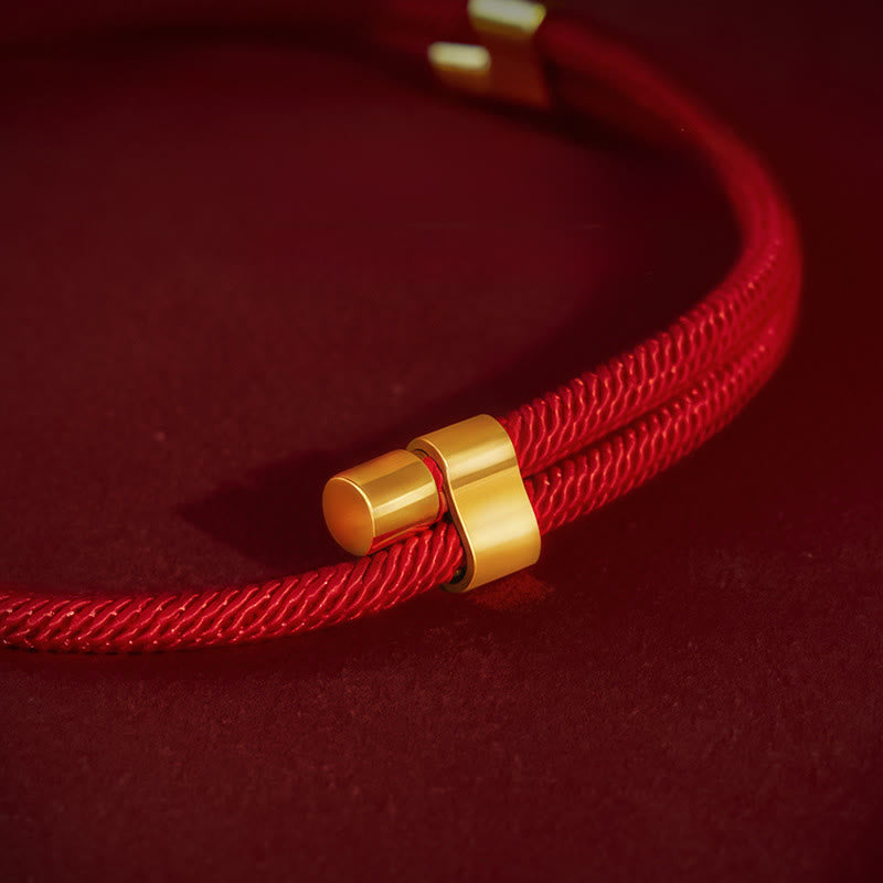 Buddha Stones Red String Bead Protection Adjustable Cats Small Dogs Pet Collar - image 2