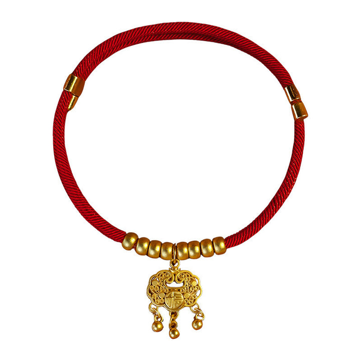 Buddha Stones Red String Bead Protection Adjustable Cats Small Dogs Pet Collar - image 8
