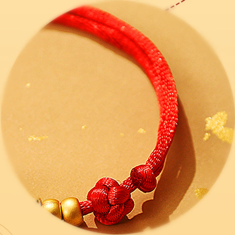 Buddha Stones Metal Ruyi Longevity Lock Red String Blessing Luck Adjustable Cats Small Dogs Pet Collar - image 13